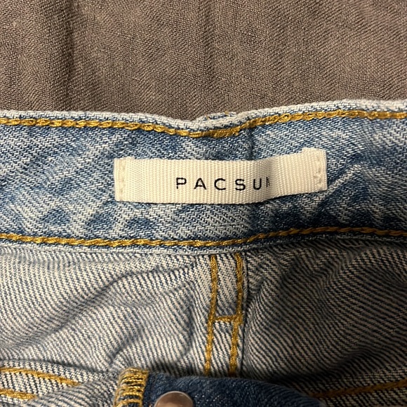 Pacsun Light Wash High Rise Denim Shorts - Picture 5 of 5